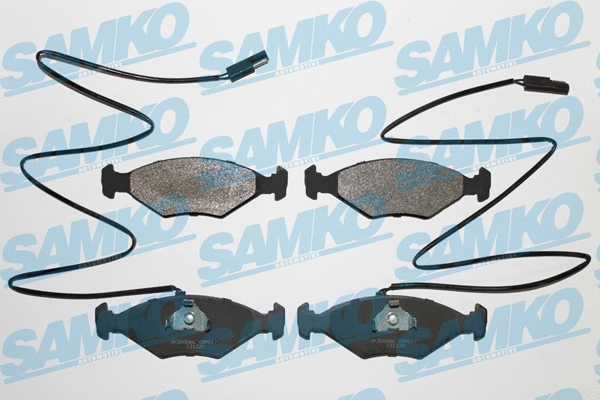 Diskinių stabdžių trinkelių rinkinys SAMKO 5SP017