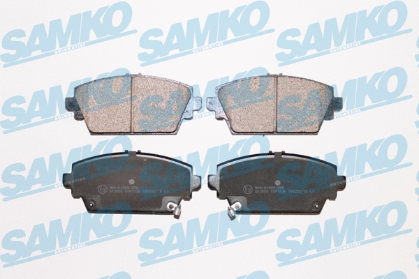 Diskinių stabdžių trinkelių rinkinys SAMKO 5SP1036
