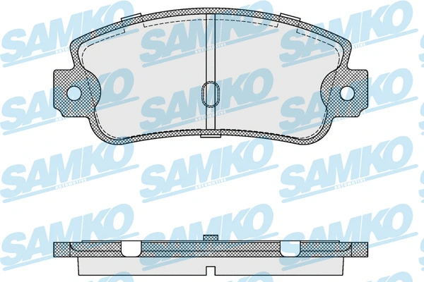 Diskinių stabdžių trinkelių rinkinys SAMKO 5SP106
