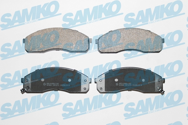 Diskinių stabdžių trinkelių rinkinys SAMKO 5SP1072