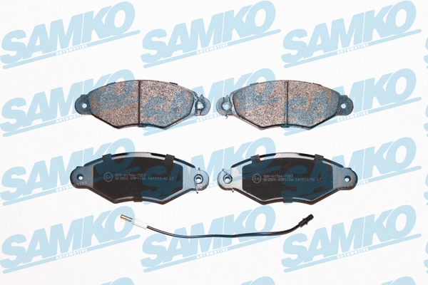 Diskinių stabdžių trinkelių rinkinys SAMKO 5SP1106