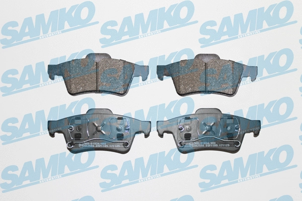 Diskinių stabdžių trinkelių rinkinys SAMKO 5SP1189