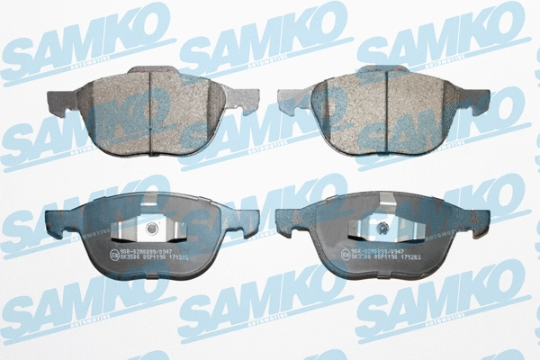 Diskinių stabdžių trinkelių rinkinys SAMKO 5SP1190