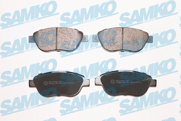 Diskinių stabdžių trinkelių rinkinys SAMKO 5SP1192