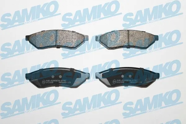 Diskinių stabdžių trinkelių rinkinys SAMKO 5SP1198