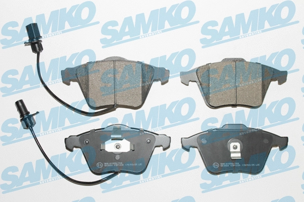 Diskinių stabdžių trinkelių rinkinys SAMKO 5SP1230