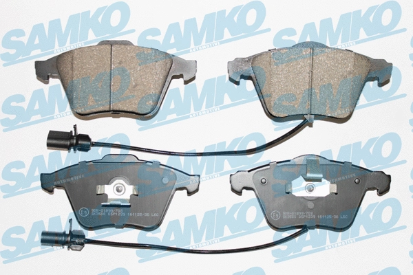 Diskinių stabdžių trinkelių rinkinys SAMKO 5SP1239