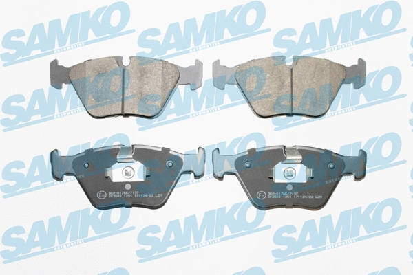 Diskinių stabdžių trinkelių rinkinys SAMKO 5SP1251
