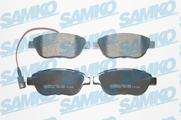 Diskinių stabdžių trinkelių rinkinys SAMKO 5SP1268