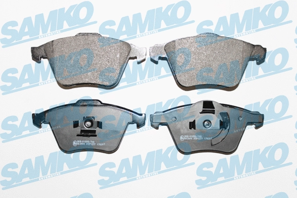 Diskinių stabdžių trinkelių rinkinys SAMKO 5SP1277