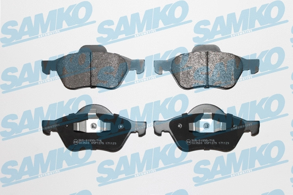 Diskinių stabdžių trinkelių rinkinys SAMKO 5SP1279