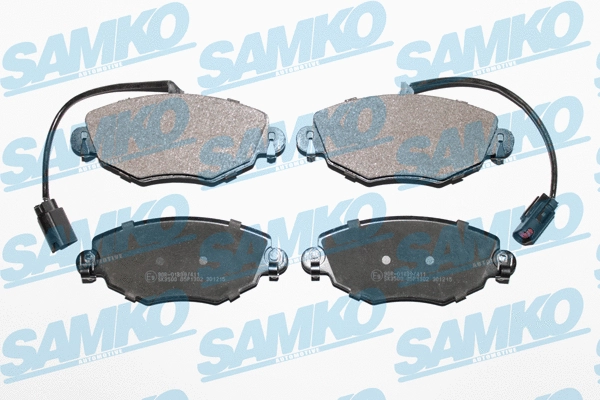Diskinių stabdžių trinkelių rinkinys SAMKO 5SP1302