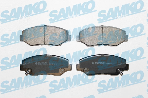 Diskinių stabdžių trinkelių rinkinys SAMKO 5SP1364