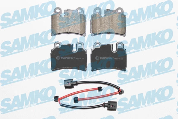 Diskinių stabdžių trinkelių rinkinys SAMKO 5SP1380
