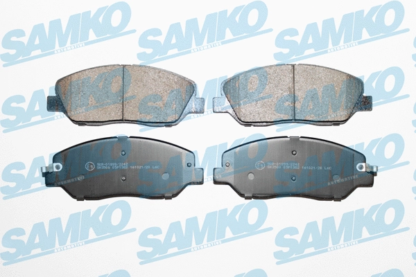 Diskinių stabdžių trinkelių rinkinys SAMKO 5SP1382