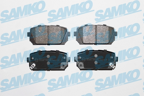 Diskinių stabdžių trinkelių rinkinys SAMKO 5SP1416