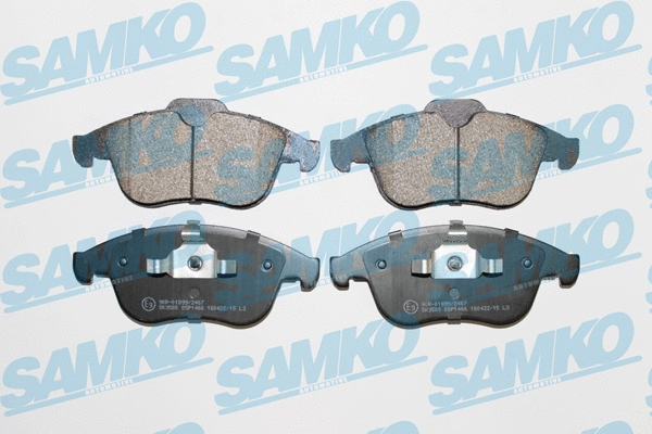 Diskinių stabdžių trinkelių rinkinys SAMKO 5SP1466