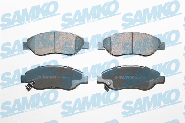 Diskinių stabdžių trinkelių rinkinys SAMKO 5SP1490