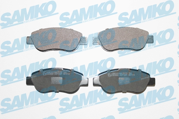 Diskinių stabdžių trinkelių rinkinys SAMKO 5SP1491