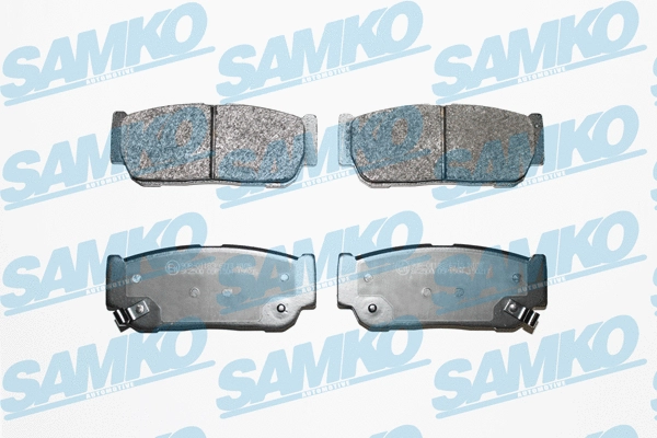 Diskinių stabdžių trinkelių rinkinys SAMKO 5SP1504