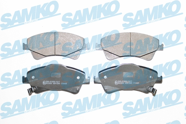 Diskinių stabdžių trinkelių rinkinys SAMKO 5SP1589