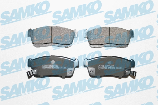 Diskinių stabdžių trinkelių rinkinys SAMKO 5SP1632