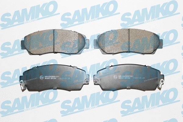 Diskinių stabdžių trinkelių rinkinys SAMKO 5SP1634