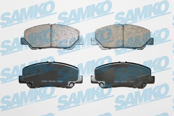 Diskinių stabdžių trinkelių rinkinys SAMKO 5SP1636