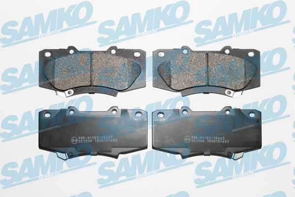 Diskinių stabdžių trinkelių rinkinys SAMKO 5SP1682