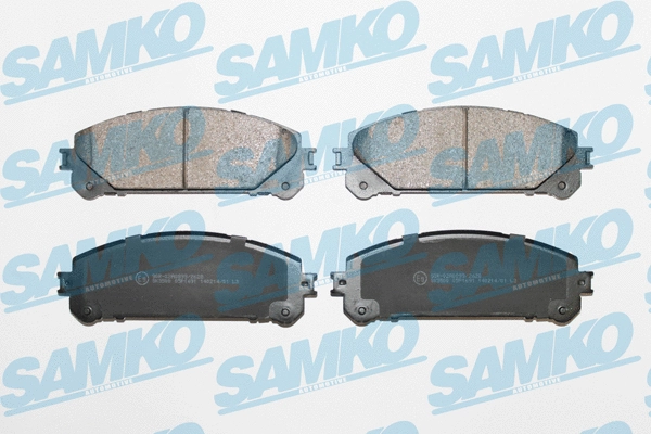 Diskinių stabdžių trinkelių rinkinys SAMKO 5SP1691
