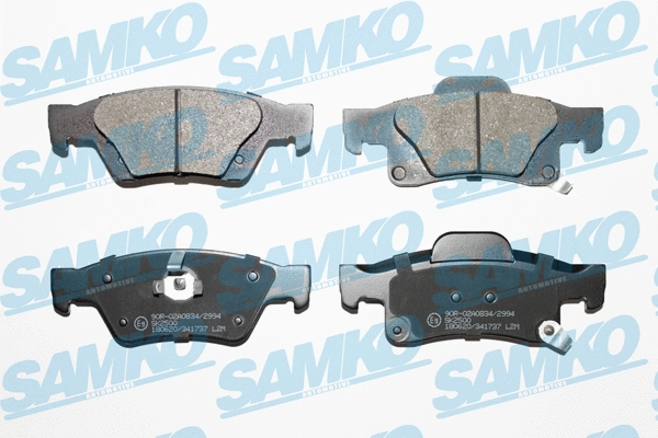 Diskinių stabdžių trinkelių rinkinys SAMKO 5SP1737