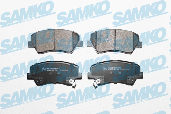 Diskinių stabdžių trinkelių rinkinys SAMKO 5SP1753