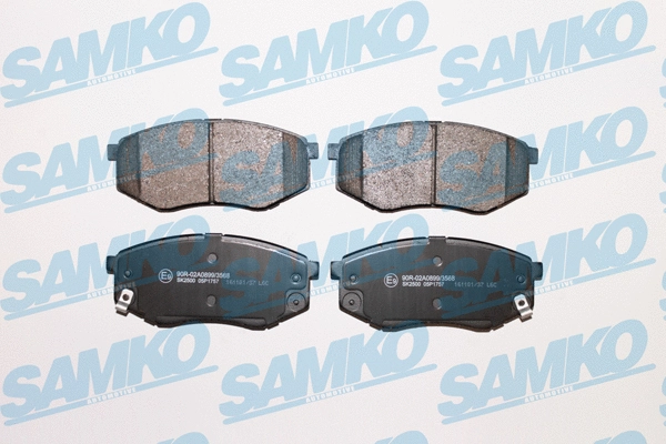 Diskinių stabdžių trinkelių rinkinys SAMKO 5SP1757