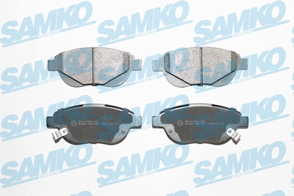 Diskinių stabdžių trinkelių rinkinys SAMKO 5SP1760