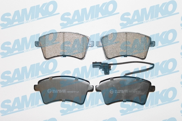 Diskinių stabdžių trinkelių rinkinys SAMKO 5SP1800