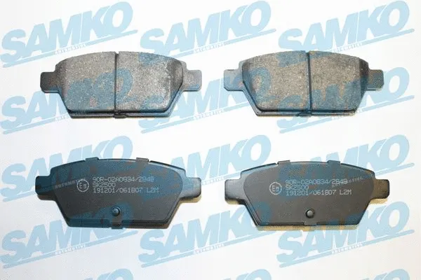 Diskinių stabdžių trinkelių rinkinys SAMKO 5SP1807