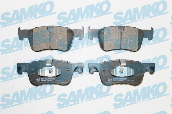Diskinių stabdžių trinkelių rinkinys SAMKO 5SP1852