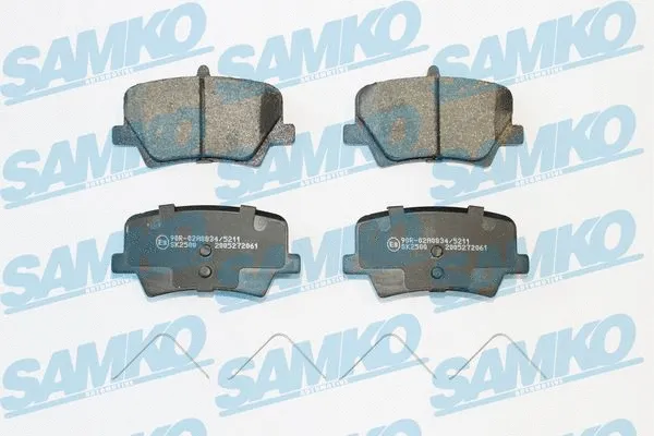 Diskinių stabdžių trinkelių rinkinys SAMKO 5SP2061