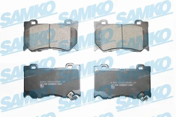 Diskinių stabdžių trinkelių rinkinys SAMKO 5SP2086