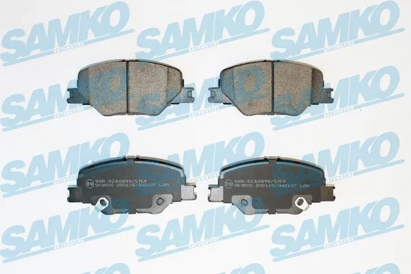 Diskinių stabdžių trinkelių rinkinys SAMKO 5SP2107