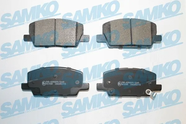 Diskinių stabdžių trinkelių rinkinys SAMKO 5SP2115