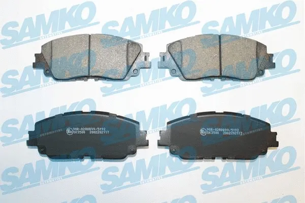 Diskinių stabdžių trinkelių rinkinys SAMKO 5SP2117