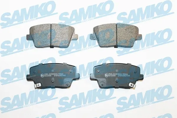 Diskinių stabdžių trinkelių rinkinys SAMKO 5SP2142