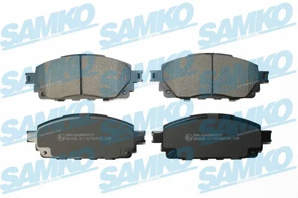 Diskinių stabdžių trinkelių rinkinys SAMKO 5SP2143