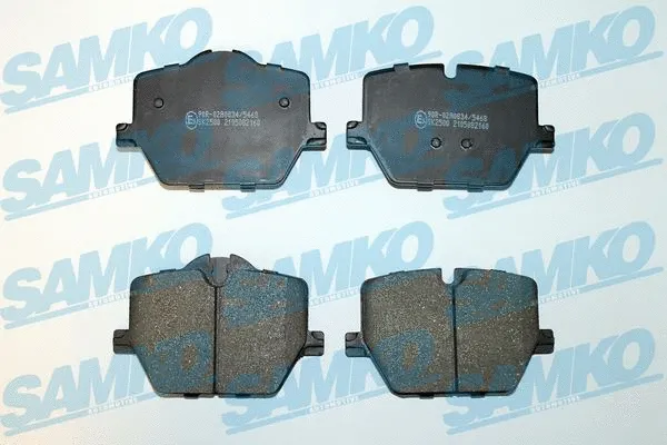 Diskinių stabdžių trinkelių rinkinys SAMKO 5SP2160