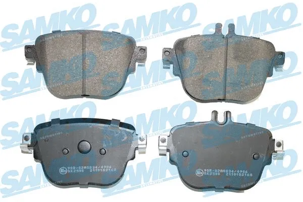 Diskinių stabdžių trinkelių rinkinys SAMKO 5SP2168