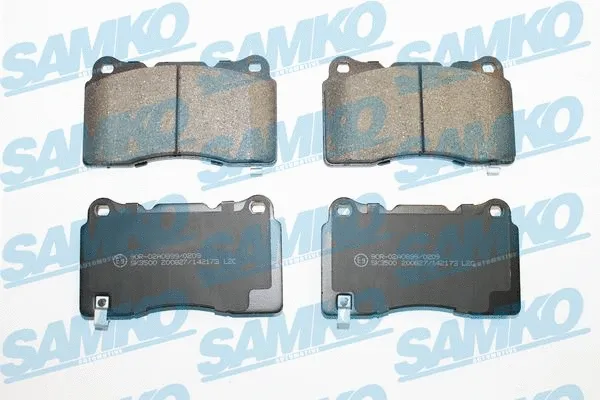 Diskinių stabdžių trinkelių rinkinys SAMKO 5SP2173