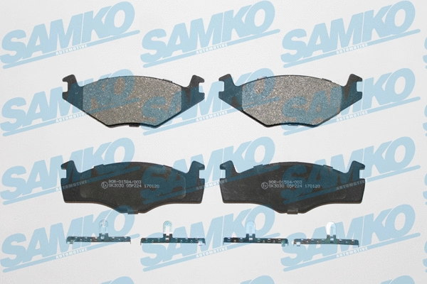 Diskinių stabdžių trinkelių rinkinys SAMKO 5SP224