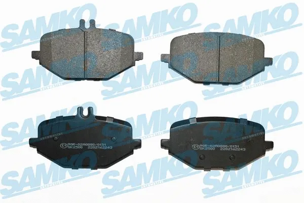 Diskinių stabdžių trinkelių rinkinys SAMKO 5SP2243