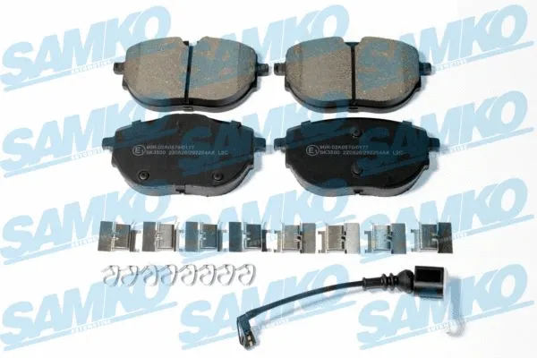 Diskinių stabdžių trinkelių rinkinys SAMKO 5SP2254AK